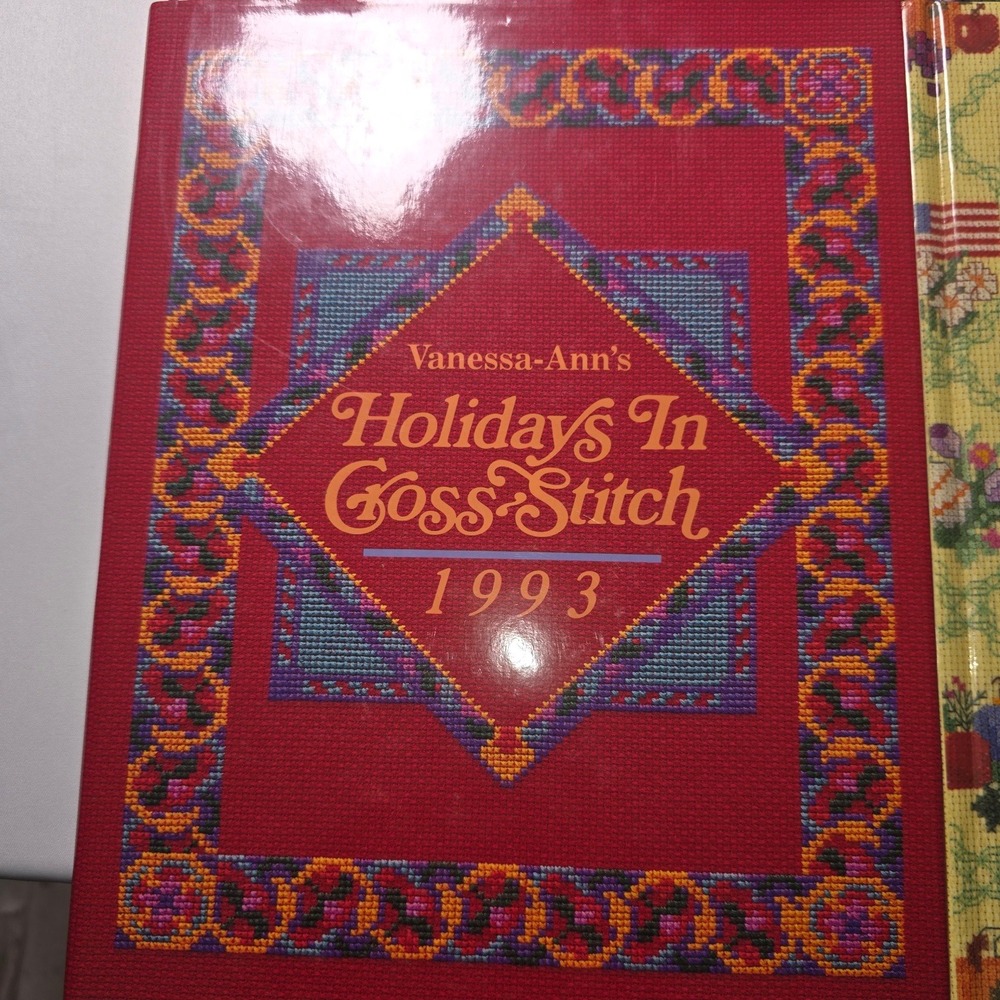 5 Vanessa Ann Collection Holidays In Cross-Stitch 1990-1993 Mother's Garden - Picture 3 of 9